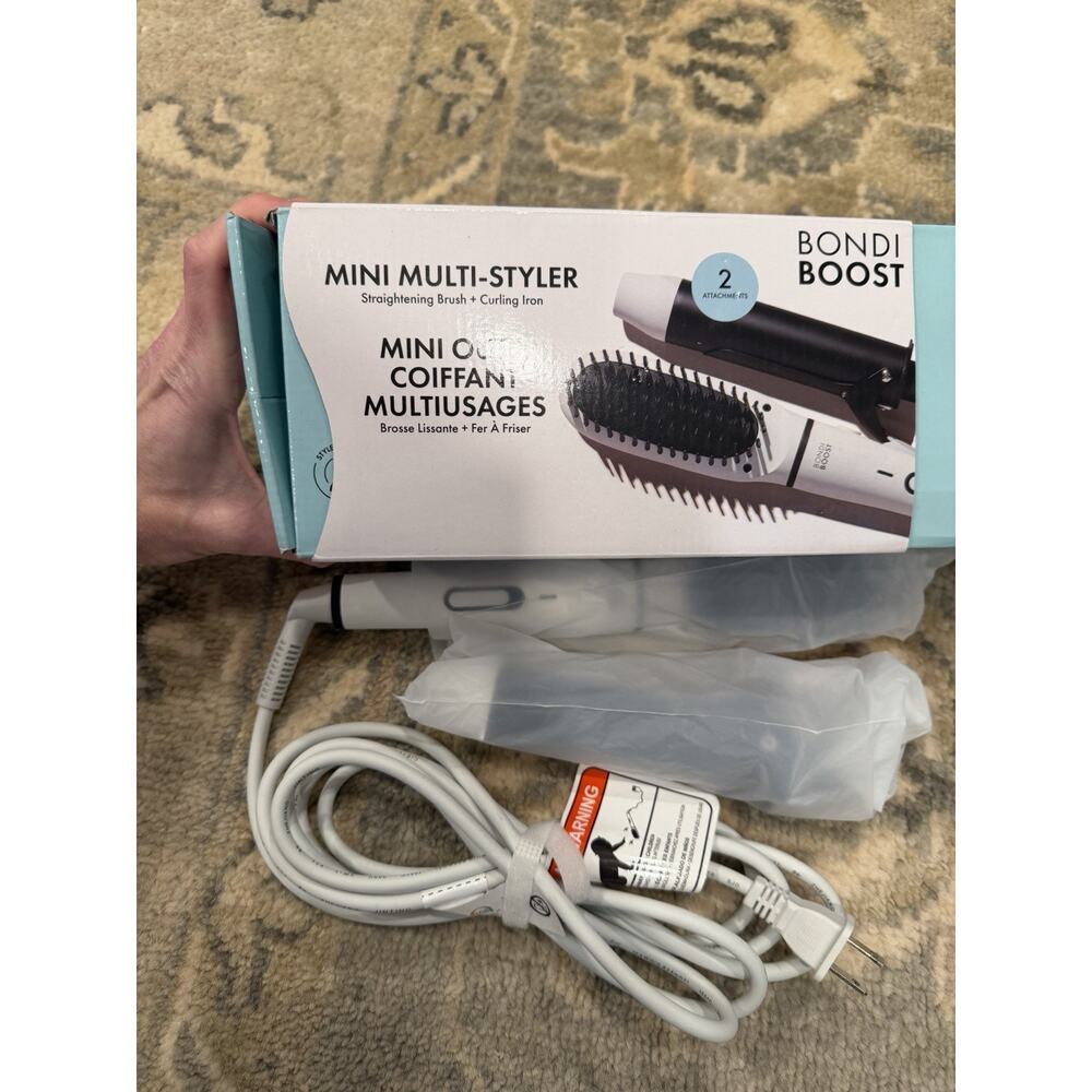 Bondi Boost Mini Multi styler Straightening Brush Curling Iron